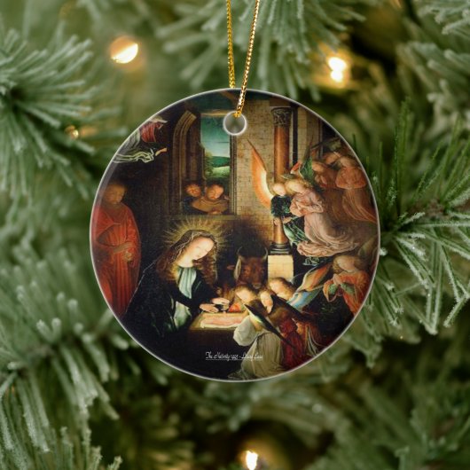 Die Geburt 1495 Keramik Ornament (Baum)