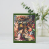 Die Geburt 1534 | Blue Beach Song™ Postkarte (Stehend Vorderseite)