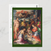 Die Geburt 1534 | Blue Beach Song™ Postkarte (Vorne/Hinten)