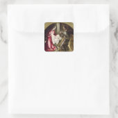 Die Geburt, 1587-1614 Quadratischer Aufkleber (Tasche)