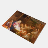 Die Geburt am Abend 1640 Fußmatte (Schrägansicht)