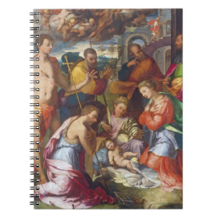 Die Geburt Christi, 1534 (Öl auf Platte) Notizblock