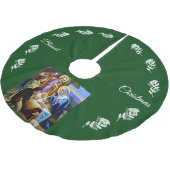 DIE GEBURT CHRISTI #16 POLYESTER WEIHNACHTSBAUMDECKE (Schrägansicht)