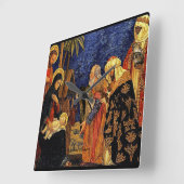 DIE GEBURT CHRISTI #5 QUADRATISCHE WANDUHR (Winkel)