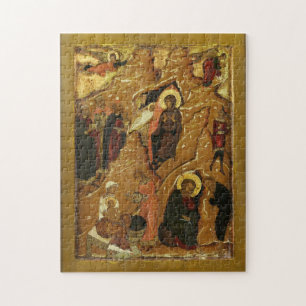 Die Geburt Christi aus einem Festtags-Tier-Ikon Puzzle