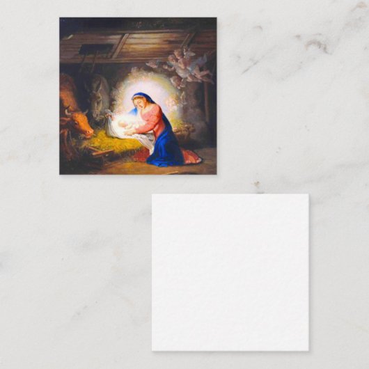 Die Geburt Christi Begleitkarte (Vorne/Hinten)