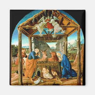 Die Geburt Christi, berühmtes Gemälde von Sandro B Magnet