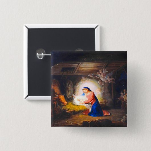 Die Geburt Christi Button (Vorne & Hinten)