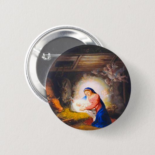 Die Geburt Christi Button (Vorne & Hinten)