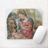 Die Geburt Christi, c.1460 (gemalte Terrakotta) Mousepad (Mit Mouse)