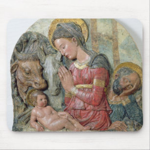 Die Geburt Christi, c.1460 (gemalte Terrakotta) Mousepad
