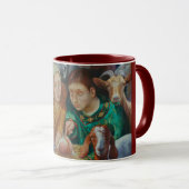Die Geburt Christi durch Rosemarie Adcock Tasse (VorderseiteRechts)
