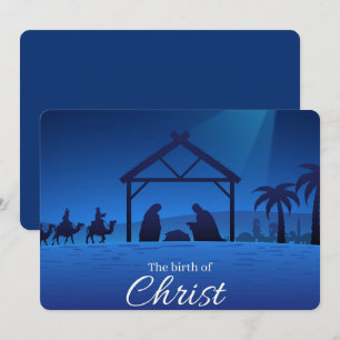 Die Geburt Christi Feiertagskarte