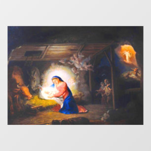 Die Geburt Christi Fensteraufkleber