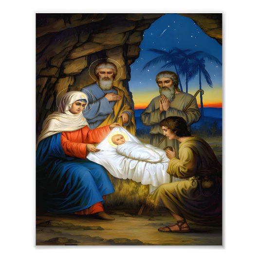 Die Geburt Christi Fotodruck (Vorne)