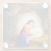 Die Geburt Christi Glasuntersetzer (Rückseite)