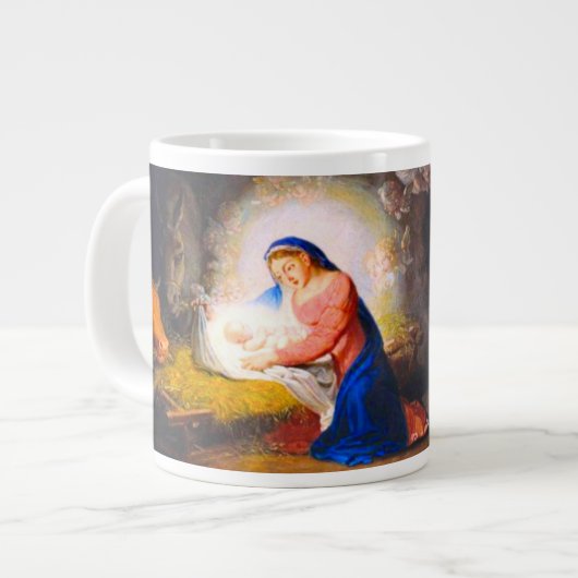 Die Geburt Christi Jumbo-Tasse (Vorderseite Links)
