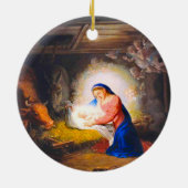 Die Geburt Christi Keramik Ornament (Hinten)