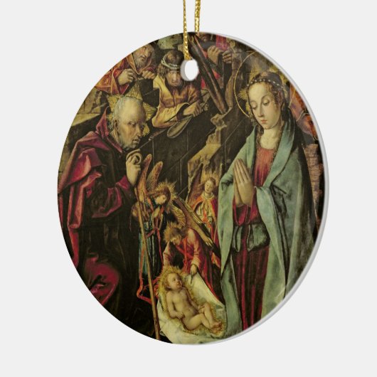 Die Geburt Christi Keramikornament (Links)