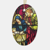 Die Geburt Christi Keramikornament (Links)