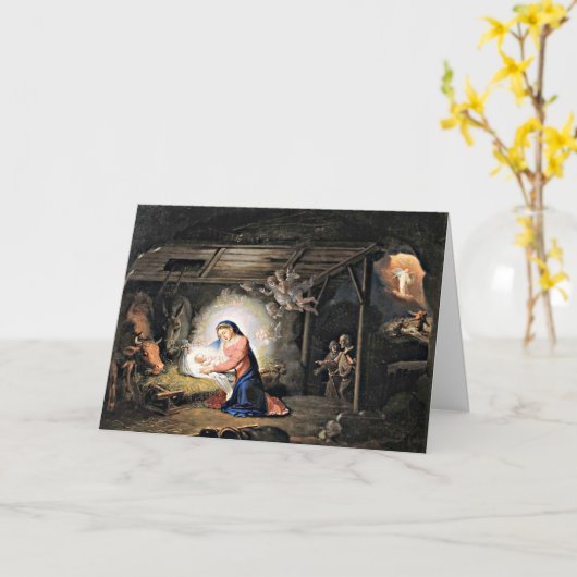 Die Geburt Christi, Luke 2:11, Karte (Gelbe Blume)