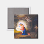 Die Geburt Christi Magnet (Vorderseite/Rückseite)