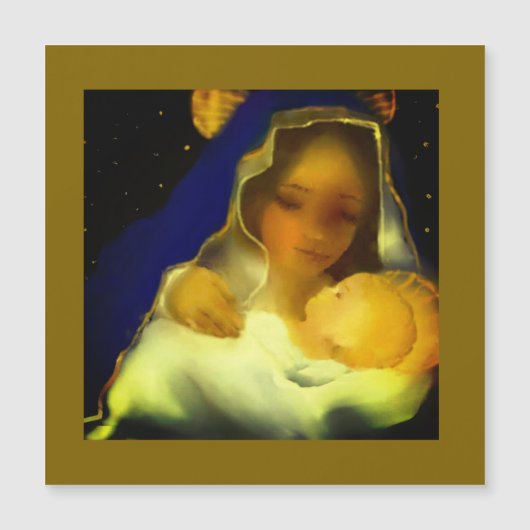 Die Geburt Christi Magnetkarte (Vorderseite)