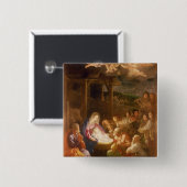 Die Geburt Christi nachts, 1640 Button (Vorne & Hinten)