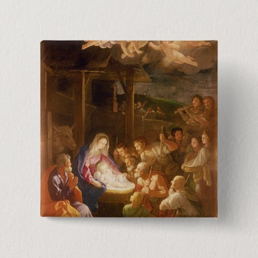 Die Geburt Christi nachts, 1640 Button (Vorderseite)