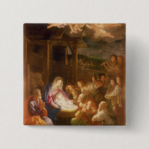 Die Geburt Christi nachts, 1640 Button