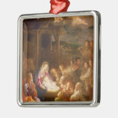 Die Geburt Christi nachts, 1640 Ornament Aus Metall (Links)