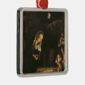 Die Geburt Christi nachts Silbernes Ornament (Rechts)