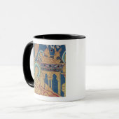 Die Geburt Christi, Platte vom Verduner Tasse (Vorderseite Links)