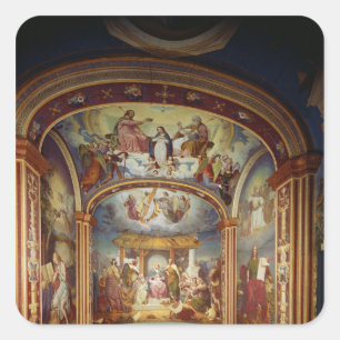 Die Geburt Christi Quadratischer Aufkleber