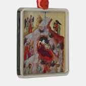 Die Geburt Christi, russische Ikone, 16. Ornament Aus Metall (Rechts)