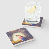 Die Geburt Christi Steinuntersetzer (Seitenansicht)