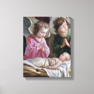 Die Geburt Christi, vom Buxtehude Altar, 1400-10 Leinwanddruck