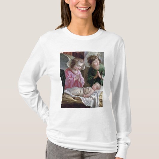 Die Geburt Christi, vom Buxtehude Altar, 1400-10 T-Shirt (Vorderseite)