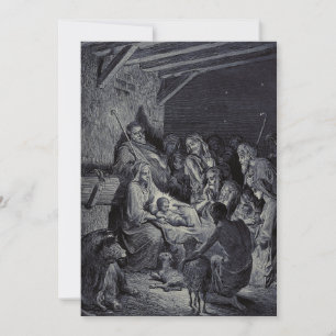 Die Geburt Christi von Gustave Doré Premium-Victor Dankeskarte