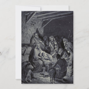 Die Geburt Christi von Gustave Doré Premium-Victor Feiertagskarte