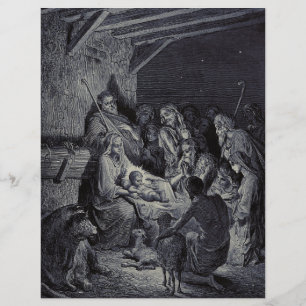 Die Geburt Christi von Gustave Doré Premium-Victor Flyer