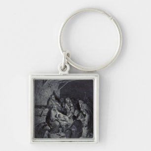 Die Geburt Christi von Gustave Doré Premium-Victor Schlüsselanhänger