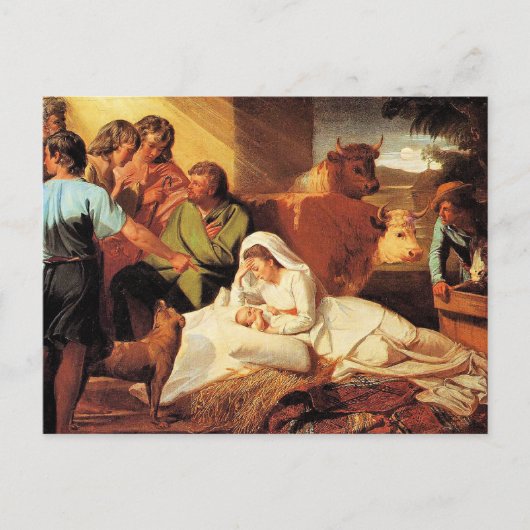 Die Geburt Christi von John Singleton Copley Postkarte (Vorderseite)