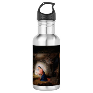 Die Geburt Christi (von Wladimir Borovikowski) Edelstahlflasche