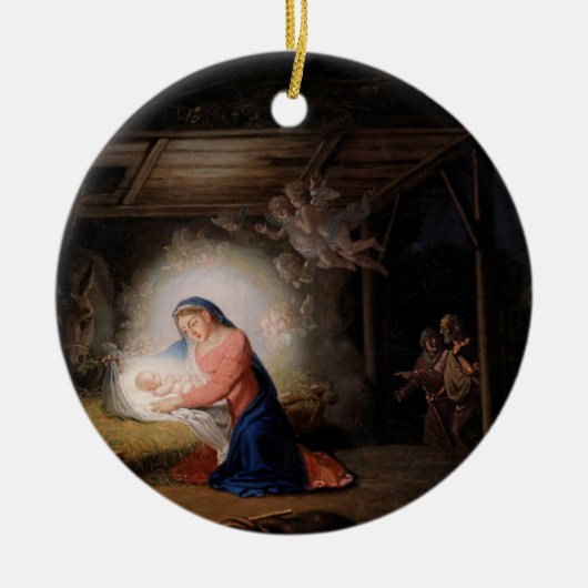 Die Geburt Christi (von Wladimir Borovikowski) Keramik Ornament (Vorne)