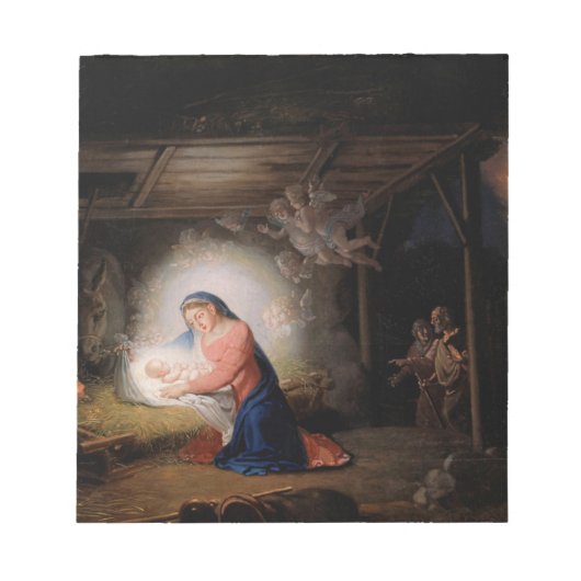 Die Geburt Christi (von Wladimir Borovikowski) Notizblock (Vorderseite)