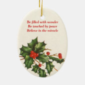 Die Geburt Christi - Weihnachtsverzierung Keramikornament (Hinten)