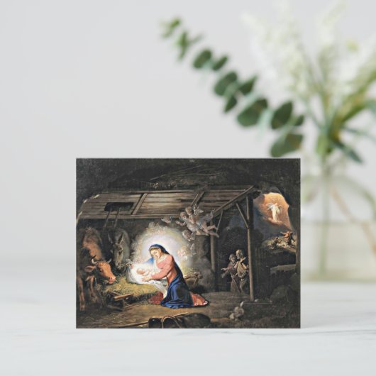 Die Geburt Christi - Wladimir Borovikowski Postkarte (Stehend Vorderseite)