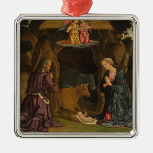 Die Geburt der 1480er Silbernes Ornament (Vorne)