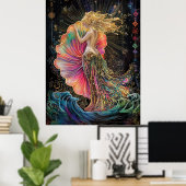 Die Geburt der Fantasie des Jugendstils der Venus Poster (Heimbüro)